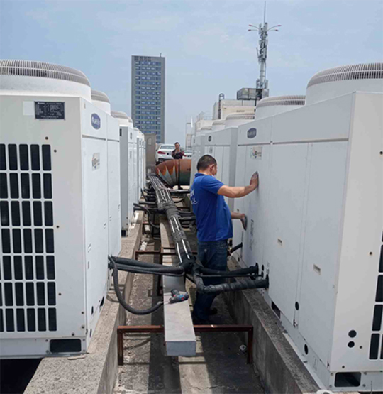 琼结中央空调制热和不制冷系统维修方法